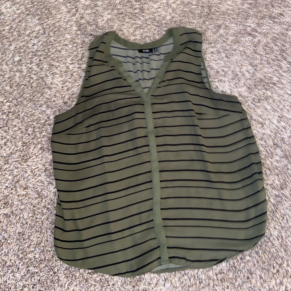 Green stripe shirt